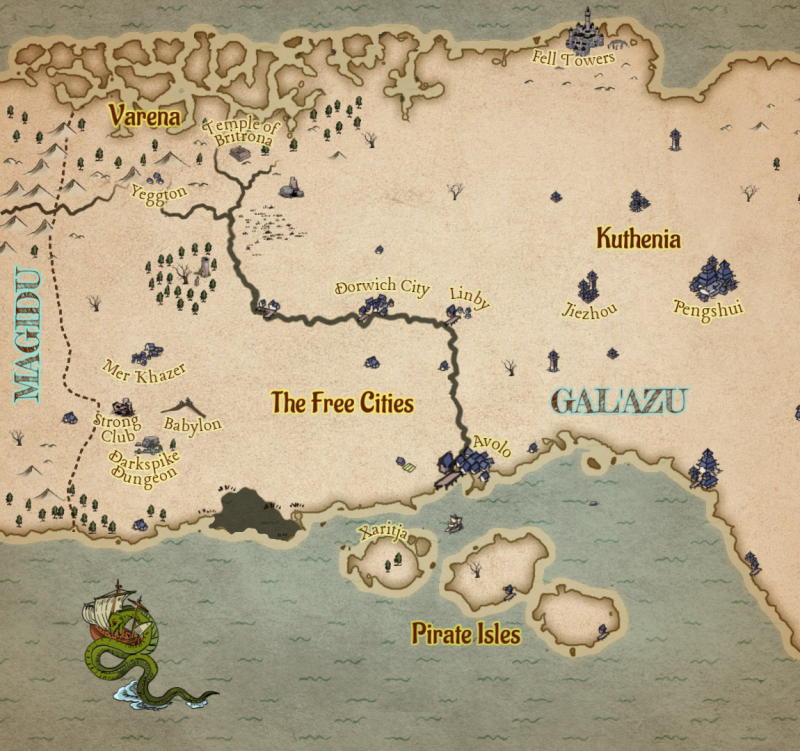 Map for Book Three